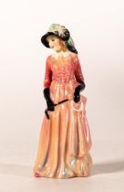 Royal Doulton early miniature figure Maureen M84, in red colourway, h.11cm.