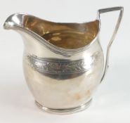 Silver handled jug, hallmarked for London 1802, 120g, h.10cm.