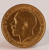 FULL sovereign gold coin 1911