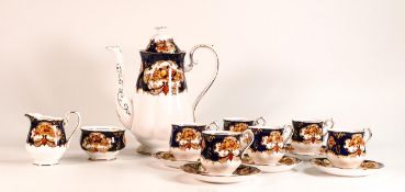 Royal Albert Heirloom patterned coffee set including coffee pot (15 pieces)