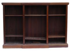 Large 1920's quality Mahogany bookcase, length 175.5cm, depth 31cm & height 119cm