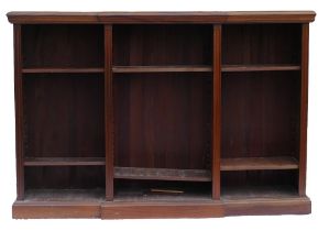 Large 1920's quality Mahogany bookcase, length 175.5cm, depth 31cm & height 119cm