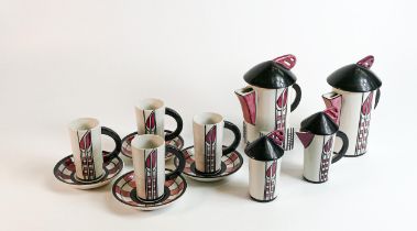 Lorna Bailey Charles Rennie Mackintosh coffee set, limited edition 100/100, Old Ellgreave