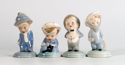 Wade 1950s collection of Nursery Rhyme figures - comprising Tinker, Rich Man, Poor Man and Thief. (