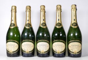 Five 70cl bottles of Vintage Ackerman Privilege Cremant De Loire Brut (5)