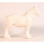 Beswick Opaque white 818 Shire horse