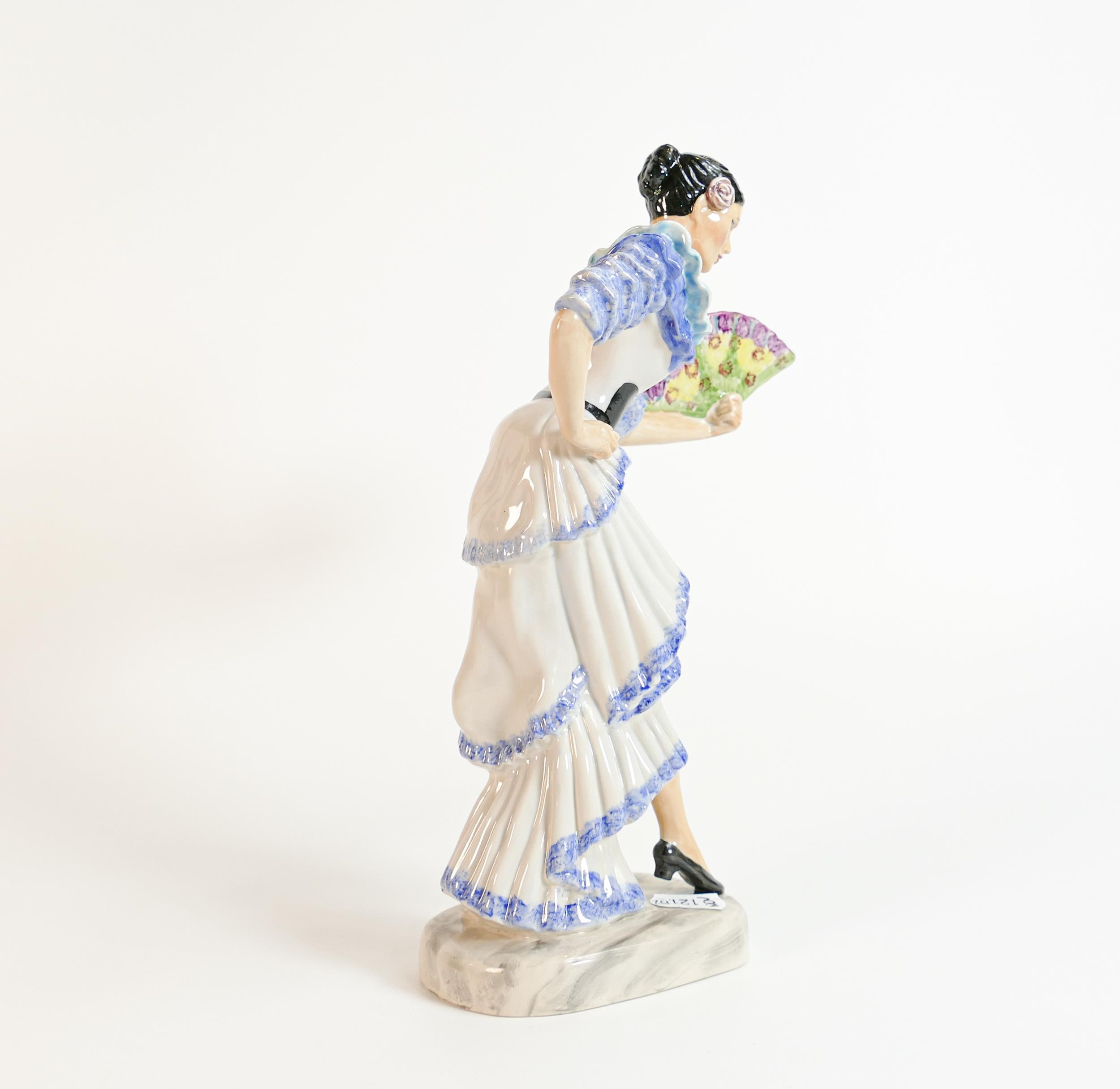Kevin Francis / Peggy Davies figure The Spanish Dancer blue dress colourway, limited edition - Bild 3 aus 4