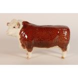 Beswick Hereford bull 1363A as a Money Box - small number production for TSB arranged by Ewart