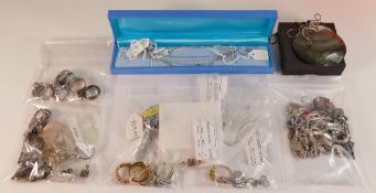 Large quantity of sterling silver jewellery, some pieces with original prices paid of up to £130 for
