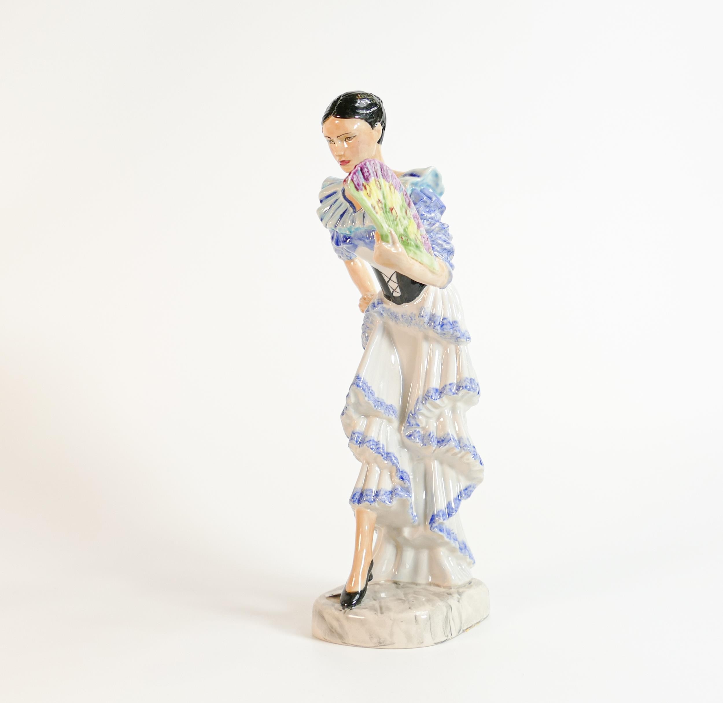Kevin Francis / Peggy Davies figure The Spanish Dancer blue dress colourway, limited edition - Bild 2 aus 4
