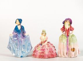 Three Royal Doulton early miniature figures comprising Sweet Anne M6, Chloe M9 and Patricia M7. (3)