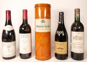 A mixed collection of wines to include 2000 Cardeal Dao, 1985 Chateau Grand-Pontet, 2001 Domaine