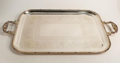 De Lamerie Fine large silverware plated serving tray in presentation bag, specially made high end