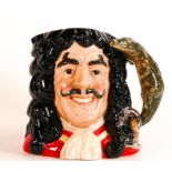 Royal Doulton large character jug Captain Hook D6947. Character jug of the year 1994