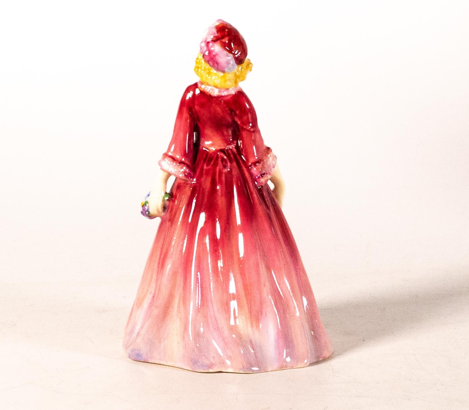Royal Doulton early miniature figure Rosamund M33, in red colourway, h.11cm. - Image 2 of 3
