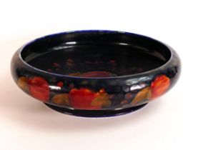 Large Moorcroft Pomegranate shallow bowl. Impressed marks to base, small paint/glaze chip near