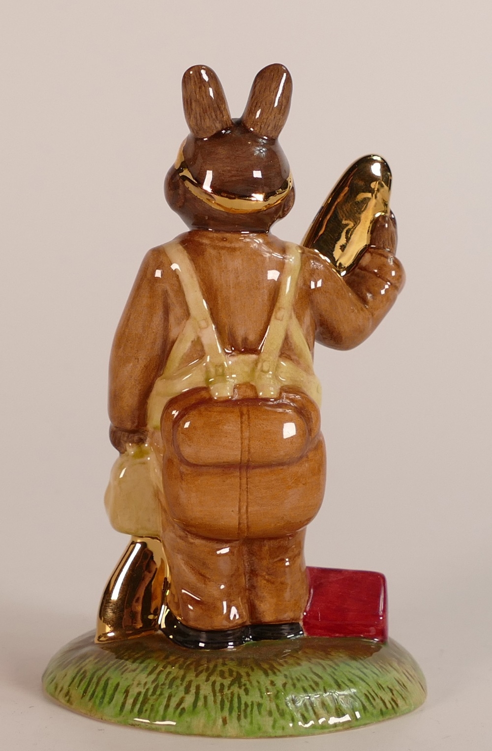 Royal Doulton Bunnykins figure of The Pilot DB369 in a gold colourway, edition of 100, box and - Bild 4 aus 6