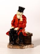 Royal Doulton early miniature figure The Chelsea Pensioner, impressed date for 1925, h.9cm.