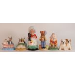 Royal Doulton limited edition Bunnykins figures of Ship Ahoy and Day Trip, together with two Royal