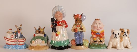 Royal Doulton limited edition Bunnykins figures of Ship Ahoy and Day Trip, together with two Royal