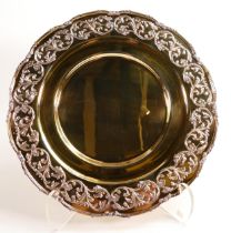 De Lamerie Fine silver plate and part gilt layplate / tray, specially made high end quality item,