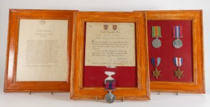 WWII second World War DCM (Distinguished Conduct Medal) group of 5 medals and associated