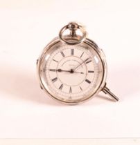 Silver Improved Chronograph by J W Keeley of Coventry, Chester 1920, d.5.5cm. Nice clean watch in