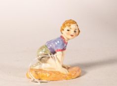 Royal Doulton early miniature figure Robin M38, in blue/green colourway, h.7cm.