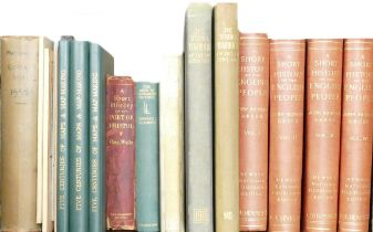 A collection of books on mixed themes in one tray to include A Short History of the English People