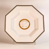 Rosenthal for Versace ceramic 'Gorgona' patterned charger & stand, diameter 35.6cm