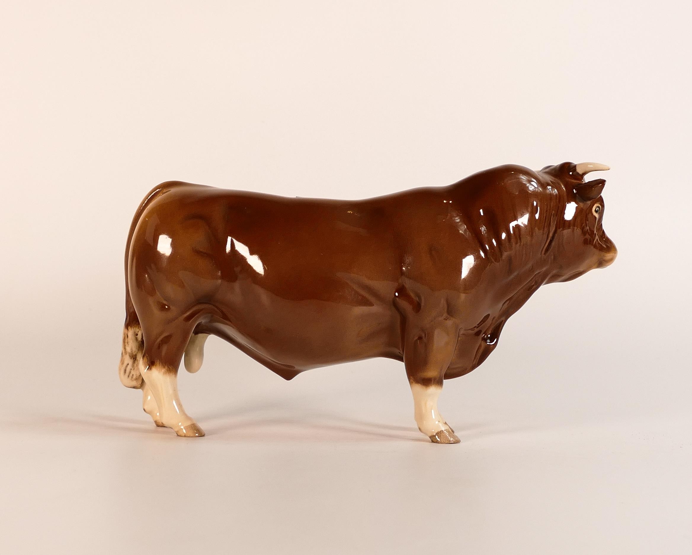 Beswick Limousin bull 2463B BCC 1998 piece - Image 3 of 4