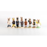 Royal Doulton Bunnykins figures to include - Brownie DB61, School Days DB57, Be Prepared DB56,