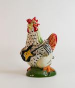 Lorna Bailey Rocking Rooster with guitar. Limited edition 1 of 60. Height 26cm