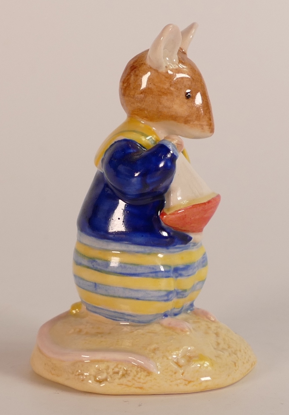 Prototype Royal Doulton Brambly Hedge figure of Pebble, in blue and yellow colourway, protype - Bild 3 aus 5