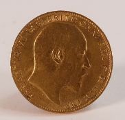 FULL sovereign gold coin 1910