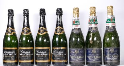 Seven bottles of vintage Veuve Emille Grand Reserve Brut Champagne (7)