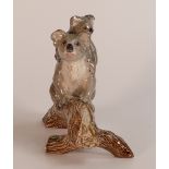 Beswick Prototype Figure of a Koala bear with baby on its back, climbing a tree branch, possibly