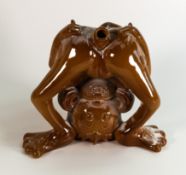 Wade novelty Monkey spirit decanter, unmarked, height 13cm. This was removed from the archives of