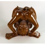 Wade novelty Monkey spirit decanter, unmarked, height 13cm. This was removed from the archives of
