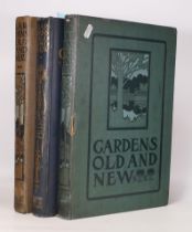 Three volumes of Gardens Old & New by John Leyland 1905 (3)