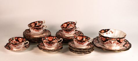 Wileman & Co. part tea set in the Milton shape 6873 to include 7 cups, 12 saucers, 12 side plates, 2