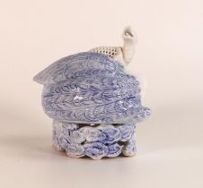 Herado porcelain incense burner of globular form with reticulated panels and moulded dragons, height