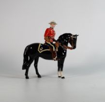 Beswick Canadian Mountie police on black horse 1375