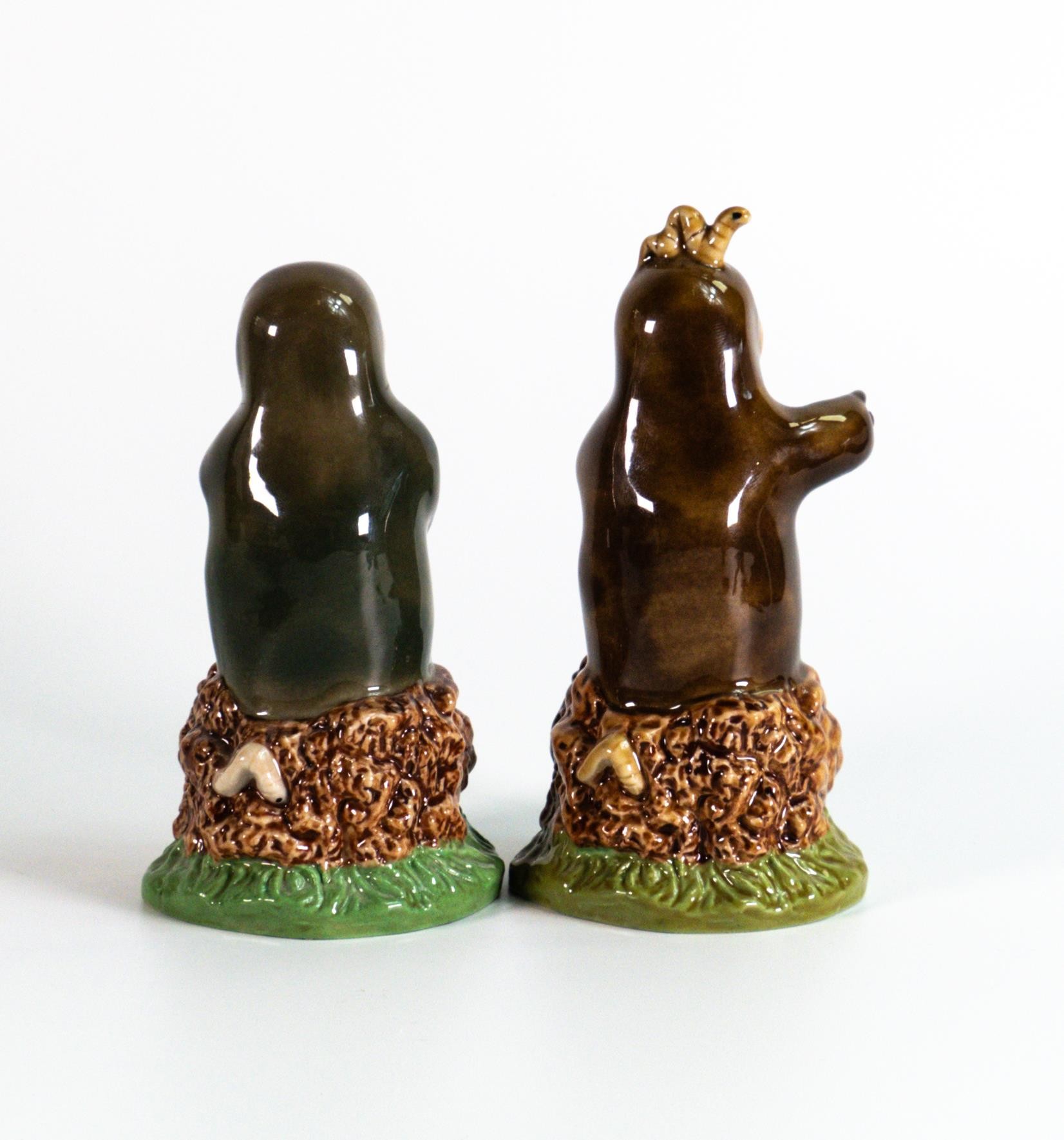 Wade In The Forest Deep series figures Morris Mole & similar - one prototype & one glaze sample, - Image 2 of 3