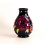 Moorcroft Anemone on blue ground vase, height 19cm, boxed