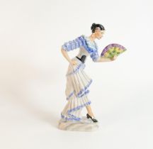 Kevin Francis / Peggy Davies figure The Spanish Dancer blue dress colourway, limited edition