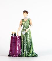 Royal Doulton prototype figure Queen Mary HN4900, painted in a different colourway, not for resale
