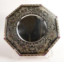 De Lamerie Fine silver plate and part gilt layplate / tray, specially made high end quality item,