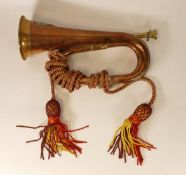 Early 20th century Australian University of Perth copper and brass Bugle