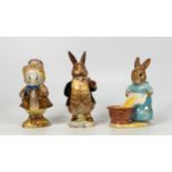 Beswick Beatrix Potter BP2 figures Amiable Guinea Pig, Mr Benjamin Bunny & Cecily Parsley (3)